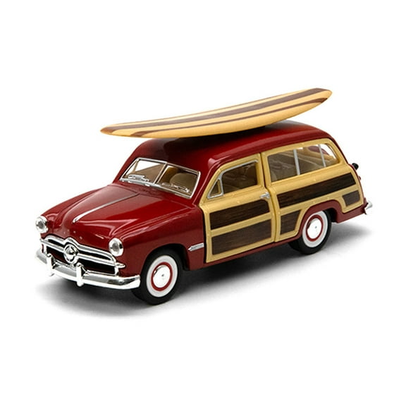 Fun Stuff Toy Car with Surfboard 1949 Ford Woody 5"