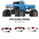 thumbnail image 4 of Vogacara RCGOFFLOW-actualización de pieza de coche de control remoto, eje trasero que mejora el eje trasero de control remoto para 1/24 FMS Kits de construcción modelo Plata, 4 of 6