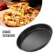 thumbnail image 4 of KDJ 8 Inch Non-Stick Pizza Baking Tray, Microwave Oven Pan, Carbon Steel Cookware, Round Dish for Crispy Pizza Base, Meat, Fish, Chicken, Easy to Clean, Black, 4 of 10