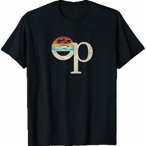 Op Ocean Vintage Pacific Ocean Beach Sun Palm Trees Retro T-Shirt
