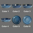thumbnail image 3 of 30oz Pasta bowls set - 8" serving bowls - salad bowl set of 4 - Large ceramic Dinner bowls - Microwave safe Perfect for Housewarming, Thanksgiving, Christmas-Royal Blue, 3 of 12
