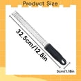 thumbnail image 3 of Stainless Cheese Grater & Ergonomic Soft Black Handle Silver Kitchen Tool For Cheese, 3 of 9