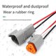 thumbnail image 5 of Para conector impermeable automotriz alemán con conector de arnés con funda de cable, extremo hembra de 3 orificios como se muestra, 5 of 5