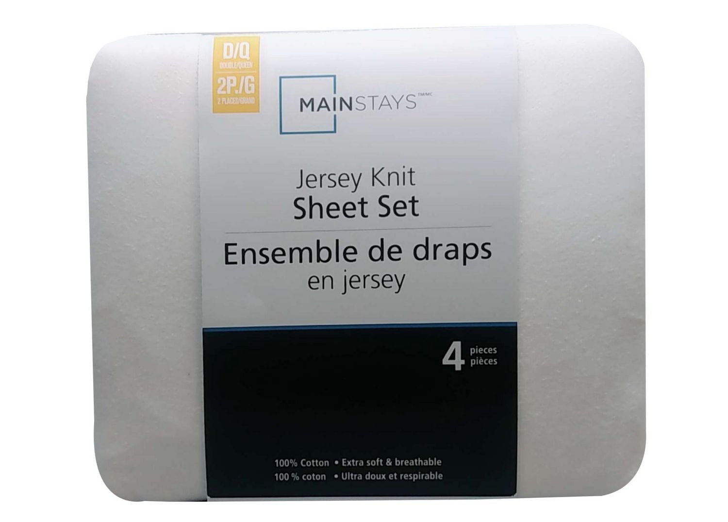 Mainstays Jersey Sheet Set, 4 Pieces