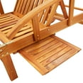 thumbnail image 5 of vidaXL Patio Sun Lounger with Cushion Solid Acacia Wood, 5 of 10