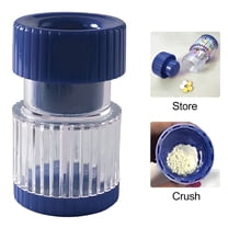 QARUN 2 in 1 Portable Pill Crusher Pill Container Pulverizer Storage for Medicine Tablets Pill Cases Splitters