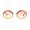 Gold Orange Yellow, variant on Pimp Rhinestone Frame Oval Rimless Metal Rim Sunglasses Gold Purple Blue