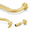 Brass-1PC 28-150", variant on 2 Pack Wrap Around Curtain Rod For Windows 28 To 86 Inch Internal Splicing 1 Diameter Disc Adjustable Room Darkening With Aluminu