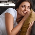 thumbnail image 4 of 26" x 26" Throw Pillow - Saddle Brown: 2 PCS / 4 Sided. Luxurious Premium Down Alternative Fill -Reversible Cover Microsuede/Microplush Fabric. Forever Fluffy, Beautiful & Supportive. Soft & Comfy., 4 of 9