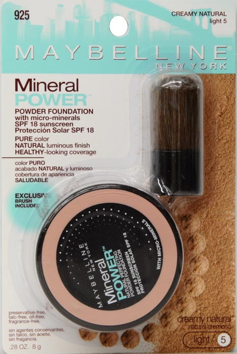 Maybelline Mineral Power Foundation Color Chart