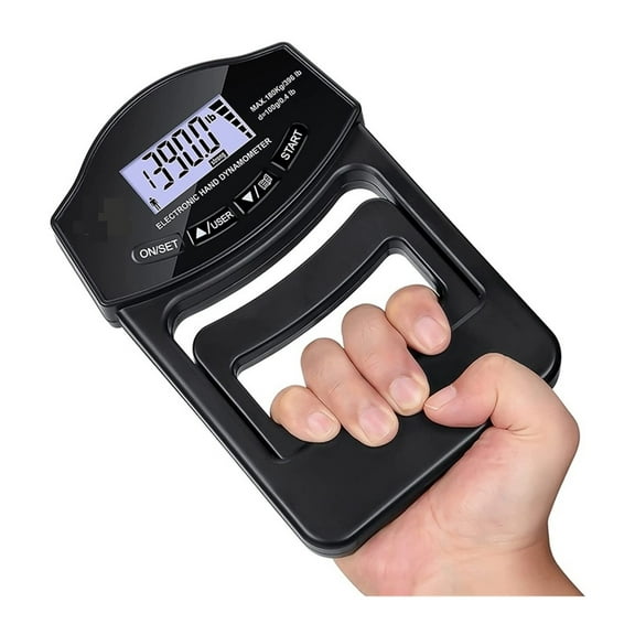 Grip Strength Tester, 396Lbs/180Kg Digital Hand Dynamometer Grip Strength Meter USB LCD Screen Hand Grip Dynamometer
