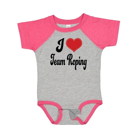 

Inktastic I Love Team Roping Gift Baby Boy or Baby Girl Bodysuit