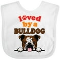 thumbnail image 3 of Inktastic English Bulldog Dog Girls Baby Bib, 3 of 4