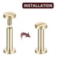 thumbnail image 4 of 30Pack Brass Chicago Screws, 15x8mm Flat Head Screw Back Binding Post Nail Stud Rivets Fastener for, 4 of 5