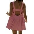 thumbnail image 5 of Women Athletic Dress Summer Tennis Workout Active Sports Mini Romper Dress Built in Shorts Sleeveless Casual Backless Golf Dresses Travel Vacation Clothes Two Piece Outfits, 5 of 7