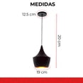 thumbnail image 2 of Lampara De Techo MAXXI Tipo Candil Aluminio Negro/Dorado CL-8001 N, 2 of 4
