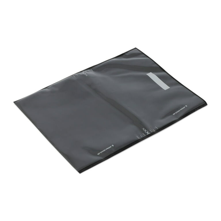 Stash Proof Vacuum Seal Bags 15 x 20 (Clear/Black) 5 MIL THICK - 50 Bags  