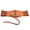 Brown, variant on Women's Corset Belt Wide Leather Waist Belt Steampunk Lace-Up Underbust Waspie Cincher Elastic Stretchy Retro Vintage Belt for Daily Punk Halloween Dress Costume, Black,One Size