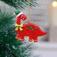thumbnail image 1 of Festive Soft Clay Dinosaur Ornament for Christmas Tree Decoration and Celebration, 1 of 4