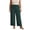 A3 Blackish Green, variant on SAHFX Women's Cropped Summer Pants Gradient Pants With Pockets Summer Capris Pants Tapered Pant Pull-On Pants Ankle Pants Loose Fit Trousers High Waisted Pant Breathable Linen Pant Long Pant