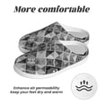 thumbnail image 6 of Lsque Yin Yang With Black And White Pattern Womens Comfort Cotton on Scuff With Memory Foam and Anti-skid Sole Slipper-46/47, 6 of 7