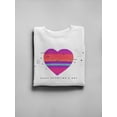 thumbnail image 3 of Valentine's Day Heart Sweatshirt Women -Image by Shutterstock, Female 5X-Large, 3 of 4