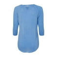 thumbnail image 3 of J. America - Nib Women - Women's Oasis Wash Three-Quarter Sleeve T-Shirt, 3 of 3