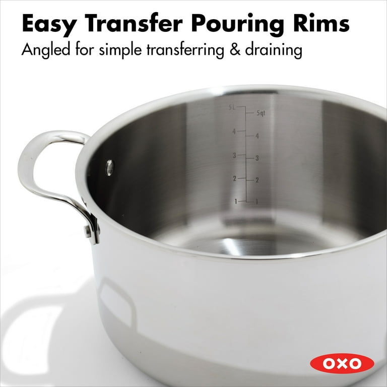 OXO Agility+ 13 Piece Non-stick Stainless Steel Cookware - Walmart.com