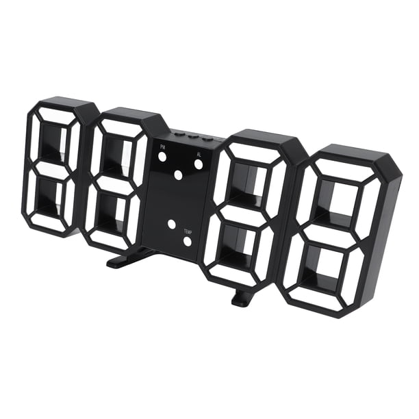 Reloj despertador digital, reloj electrónico 3D LED Reloj electrónico D Reloj LED Valor excepcional