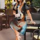 thumbnail image 3 of Balery Playful Smile Cute Dog Vestidos sueltos de manga corta para mujer, vestidos de verano 2025, vestidos casuales de corte A con vuelo., 3 of 6