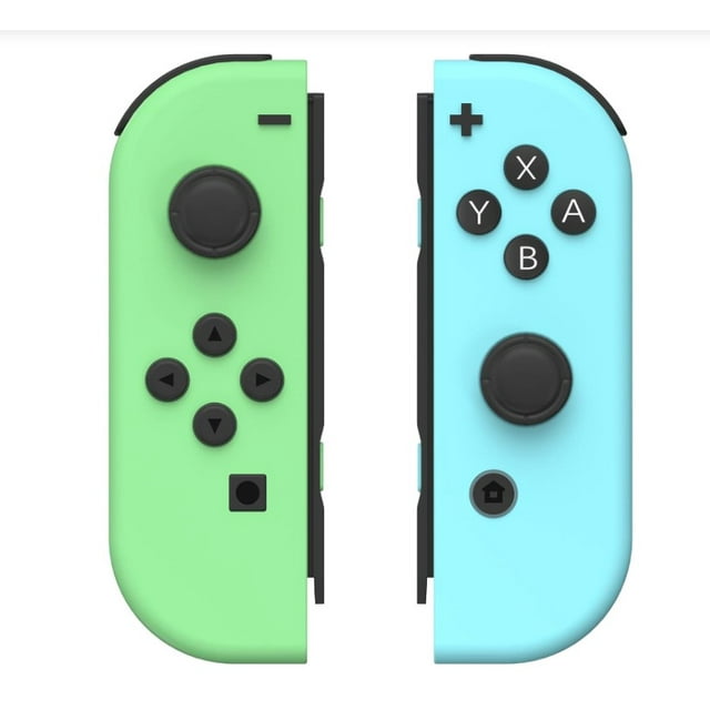 Paire de Joy-Con Switch, Manette Joy-Con de Remplacement pour Nintendo Switch (Bleu et Vert)