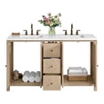 thumbnail image 5 of Alaterre Furniture Lucca 60 Inch Bathroom Vanity Double Sink - Cabinet Only, 5 of 11