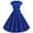 Blue, variant on Vintage Dress for Women 1950s Retro Cocktail Prom Dress Cap Sleeve Wedding Tea Party Short Dress with Bowknot Green S