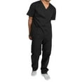 thumbnail image 3 of Medgear Scrubs Set - Unisex, Cargo Pants, V-Neck Top, Short Sleeve, Relaxed Fit, 3 of 6