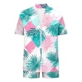 thumbnail image 7 of Mifsaly 2 Piece Sets for Women Summer Vacation Matching Outfits Tropical Print Open Front Oversized Cardigans Elastic Waist Drawstring Beach Shorts 2026 Casual Travel Fashion Clothing, 7 of 7