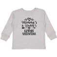 thumbnail image 3 of Inktastic Mommy Daddy Little Valentine Boys or Girls Long Sleeve Toddler T-Shirt, 3 of 5