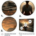 thumbnail image 3 of Designart "Black Peach Meditation magic Now" Spiritual Floater Framed Wall Decor, 3 of 7