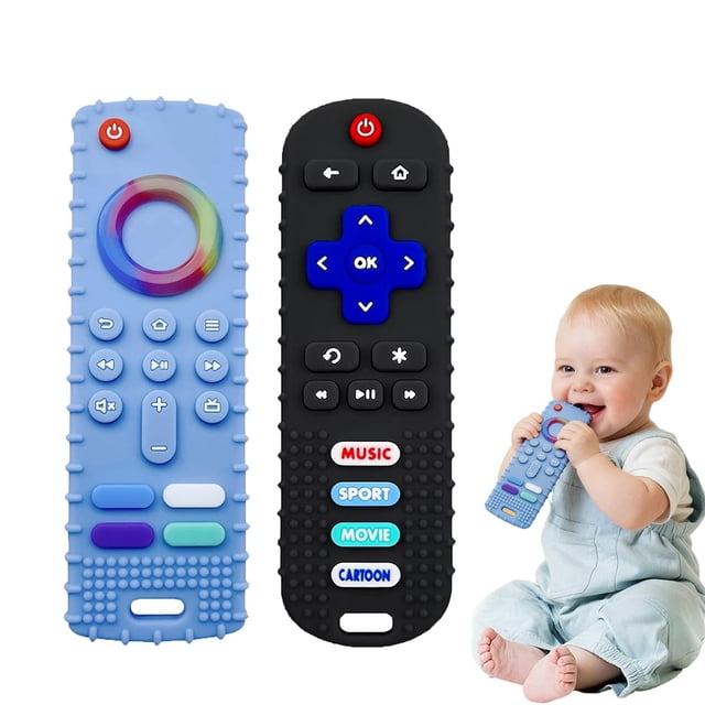 Juguete de dentición ERSIHUA TV con forma de control remoto para bebés de 0 a 18 m
