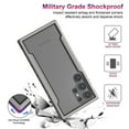 thumbnail image 2 of Cowithday Case for Samsung Galaxy S22 Ultra, [Military Grade Drop Protection] [Wireless Charging] Soft TPU Frame + Clear Hard PC Back Case, Shockproof Non-Slip Stylish Cover - Grayblack, 2 of 10