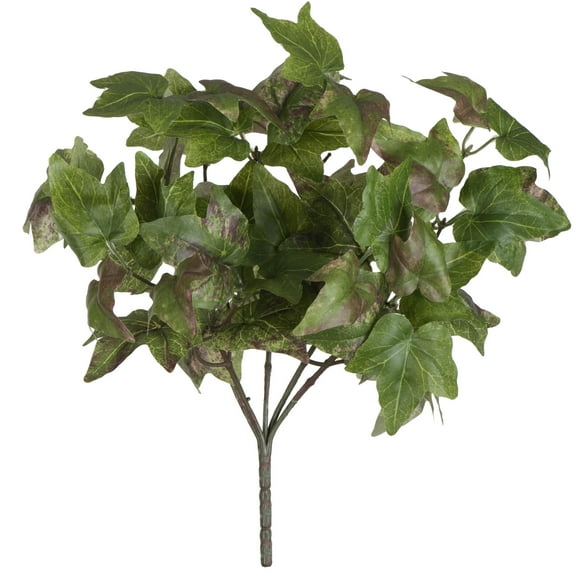 Vickerman 13" Artificial Green Ivy Bush, Pack of 2