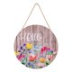 thumbnail image 2 of Ganfancp Spring Door Wall Decoration Welcome Wooden Door Sign Decoration Spring Small Flower Porch Pendant Artículos En Liquidación 1X Placa de Madera para Colgar 1X Cordel, 2 of 7