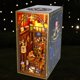 thumbnail image 1 of Juego de libros de bricolaje para casa de muñecas, sujetalibros de rompecabezas de madera 3D, callejón decorativo con inserción de estantería para, 1 of 8