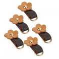 thumbnail image 2 of Haofy Zipper Puller Head,5Pcs Zipper Puller Heads Split Leather Flower Shape DIY Clothes Sewing Accessories,Zipper Slider, 2 of 8