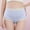 Blue, variant on Women's Over The Bump Maternity Briefs Solid Color Cotton Plus Size High Waist Belly Support Soft Underwear Women All Trimesters