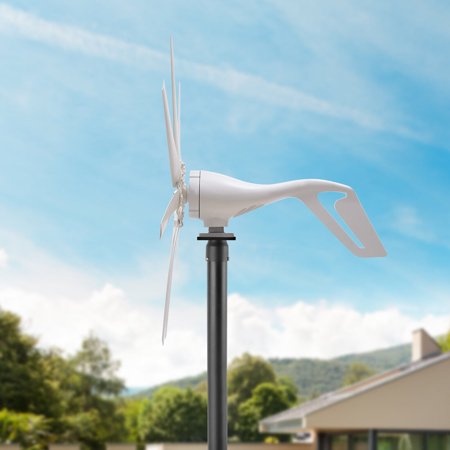 Wind Turbine Generator Kit 600W 12V with Blade, Wind Generator Kit with Charge Controller, Wind Power Generator for Marine, RV, Home, Windmill Generator Suit for Hybrid Solar Wind System
