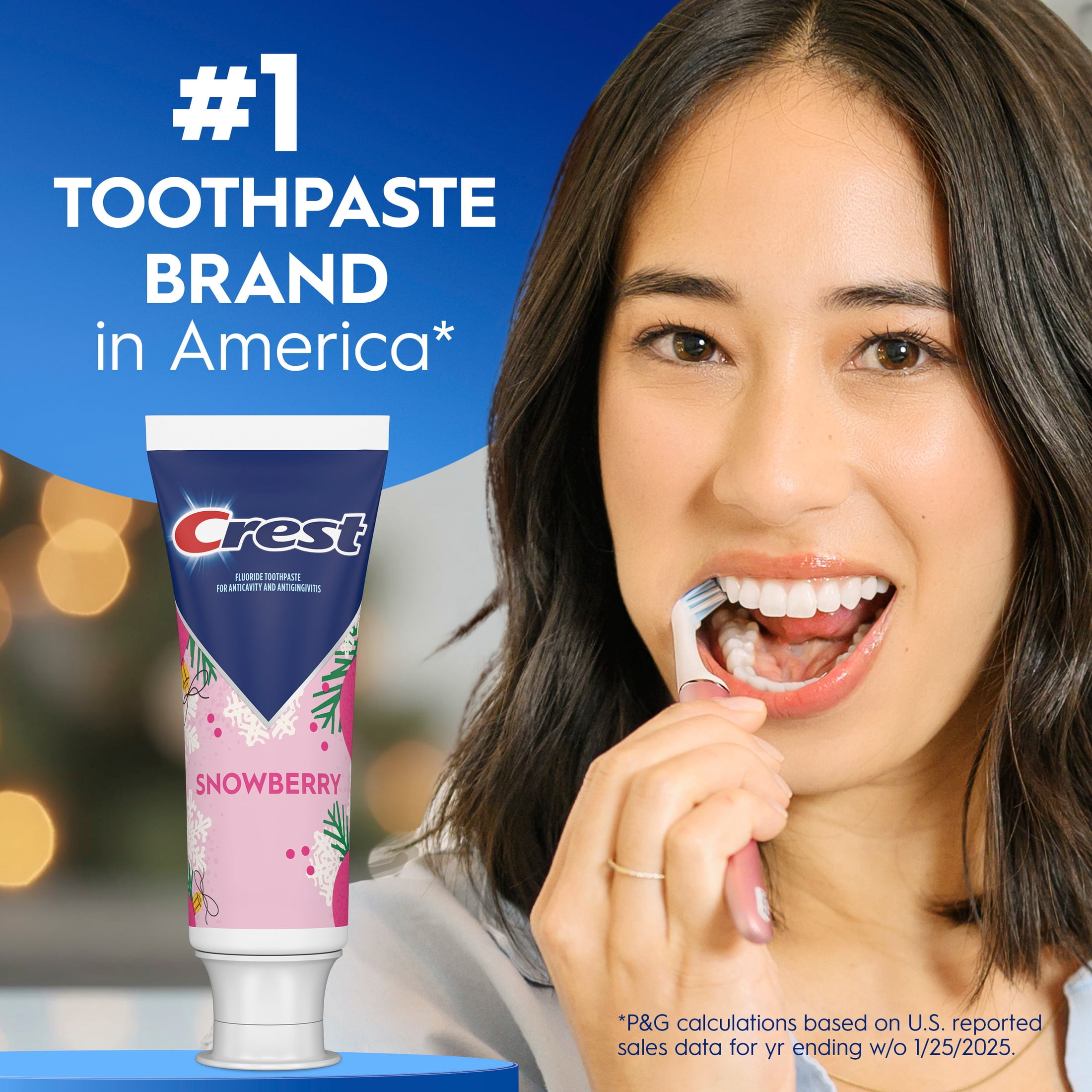 Crest Toothpaste, Snowberry Toothpaste, 4.1 oz