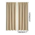 thumbnail image 3 of IMossad Short Blackout Curtains 45 Inches Length - Rod Pocket Room Darkening Window Drapes for Bedroom Kitchen Bathroom Basement Cafe, Champagne, 1 Panels, 42 x 45 Inch, 3 of 7