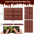 thumbnail image 2 of Molde para chocolate ROMINVIC Dubai, paquete de 3 unidades, silicona, 1,3 cm de profundidad, 2 of 7