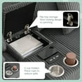 thumbnail image 6 of 114'' Modular Sectional Sofa with Bluetooth Speakers and Charging Ports, L-Shaped Corduroy Couch with Cup Holders and Hidden Storage, Cloud Couch with Ottoman for Living Room, Gray, 6 of 10