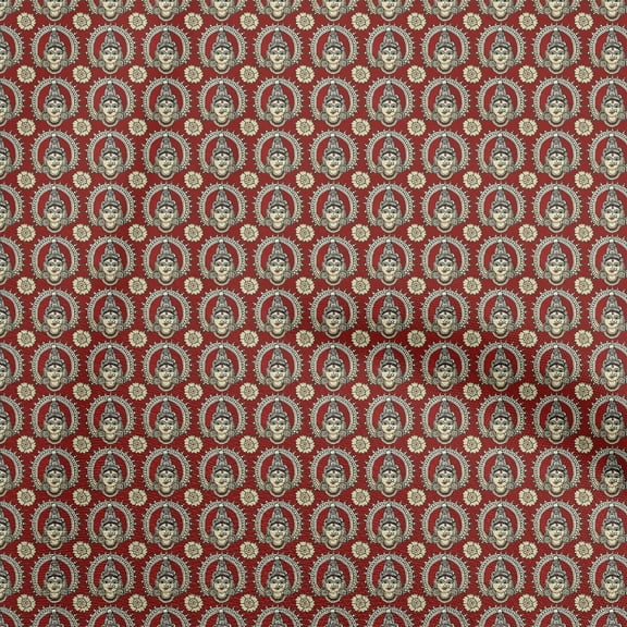 oneOone Viscose Chiffon Maroon Fabric Quilting Supplies Print Sewing Fabric By The Yard 42 Inch Wide